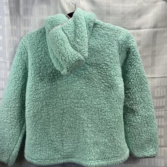 Weatherproof Girl's Green Jacket Hoodie Outerwear Size M 10-12 - Picture 16 of 16